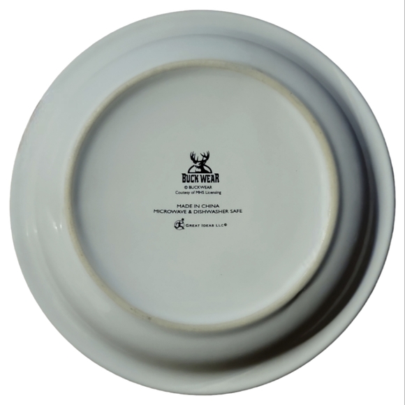 1 Vtg Buck Wear Salad/Dessert Plate MHS Great Ideas White Tail Deer Bucks Cabin - Picture 3 of 4